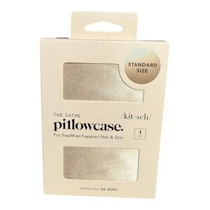 Satin Pillowcase Standard Size by /kit•sch/ ~ Color is Champagne